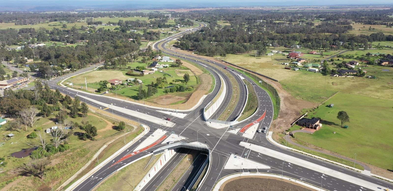 Bringelly Interchange at Bringelly. Photo courtesy of Transport NSW.